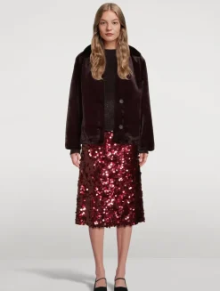 Paillette Midi Skirt