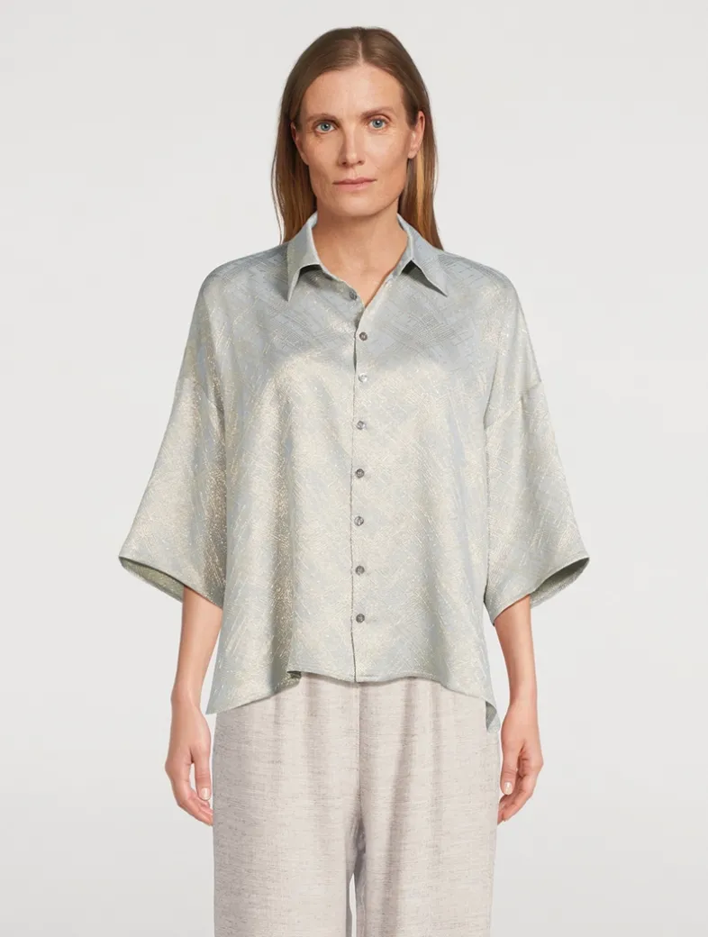 Paint Splash Jacquard Shirt