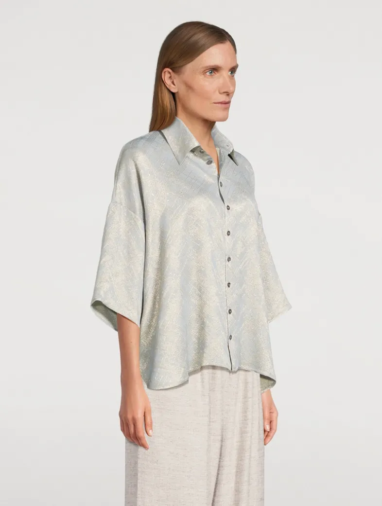 Paint Splash Jacquard Shirt