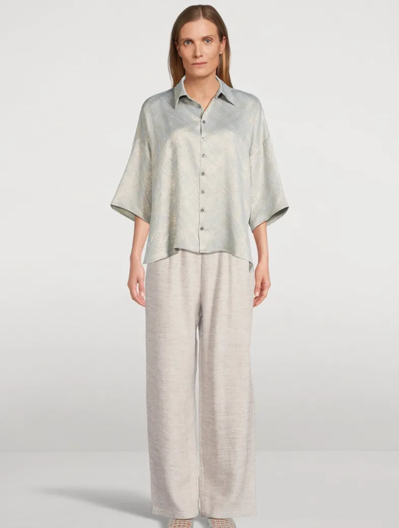 Paint Splash Jacquard Shirt