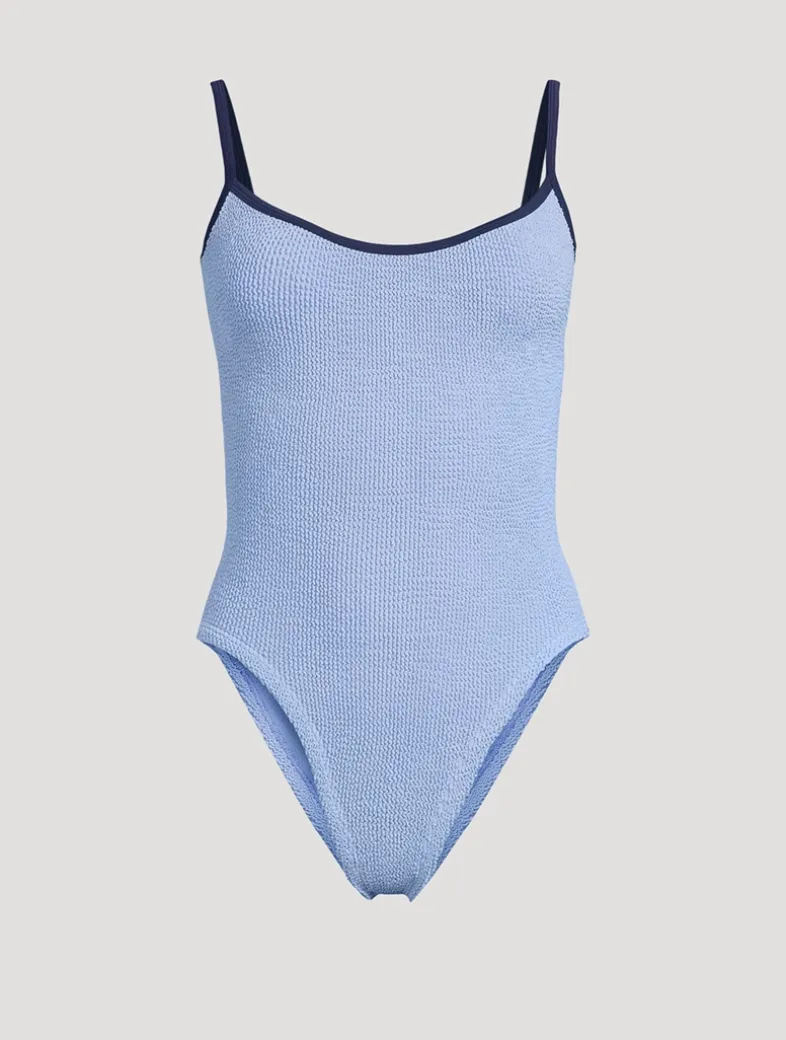Pamela Contrast One-Piece Swimsuit