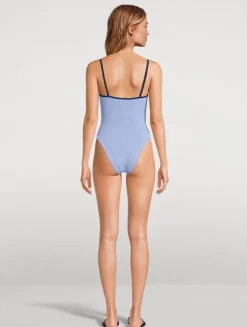 Pamela Contrast One-Piece Swimsuit