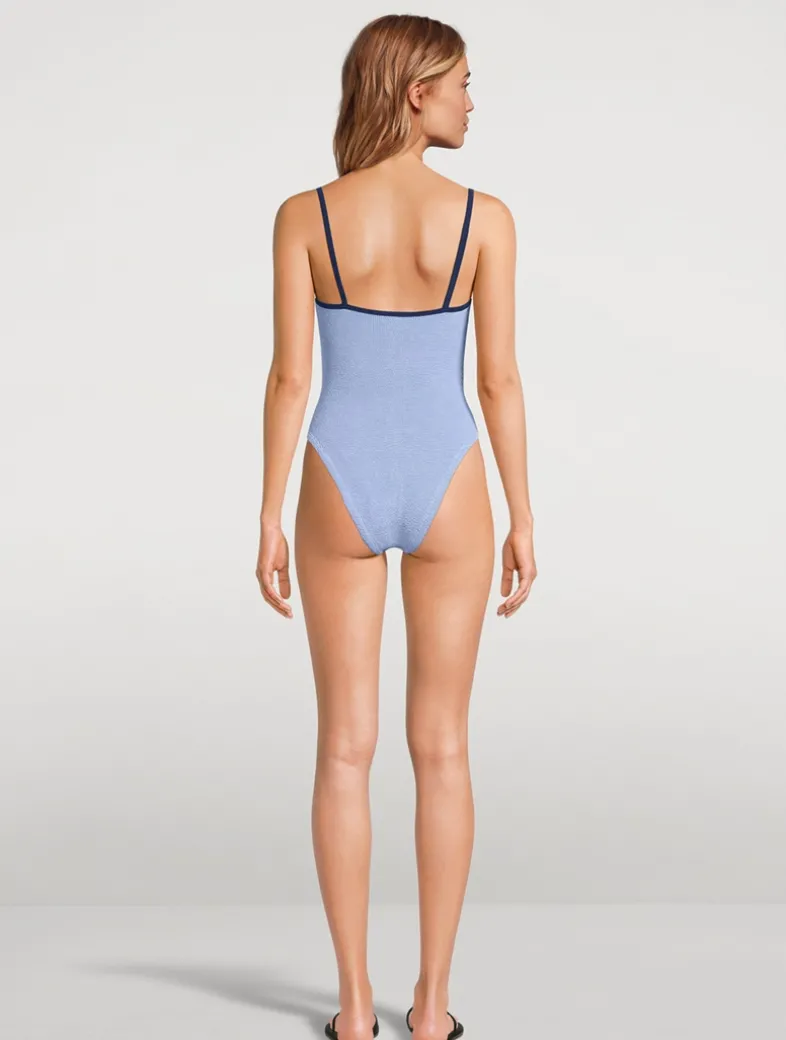 Pamela Contrast One-Piece Swimsuit