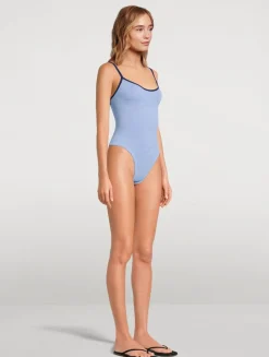 Pamela Contrast One-Piece Swimsuit