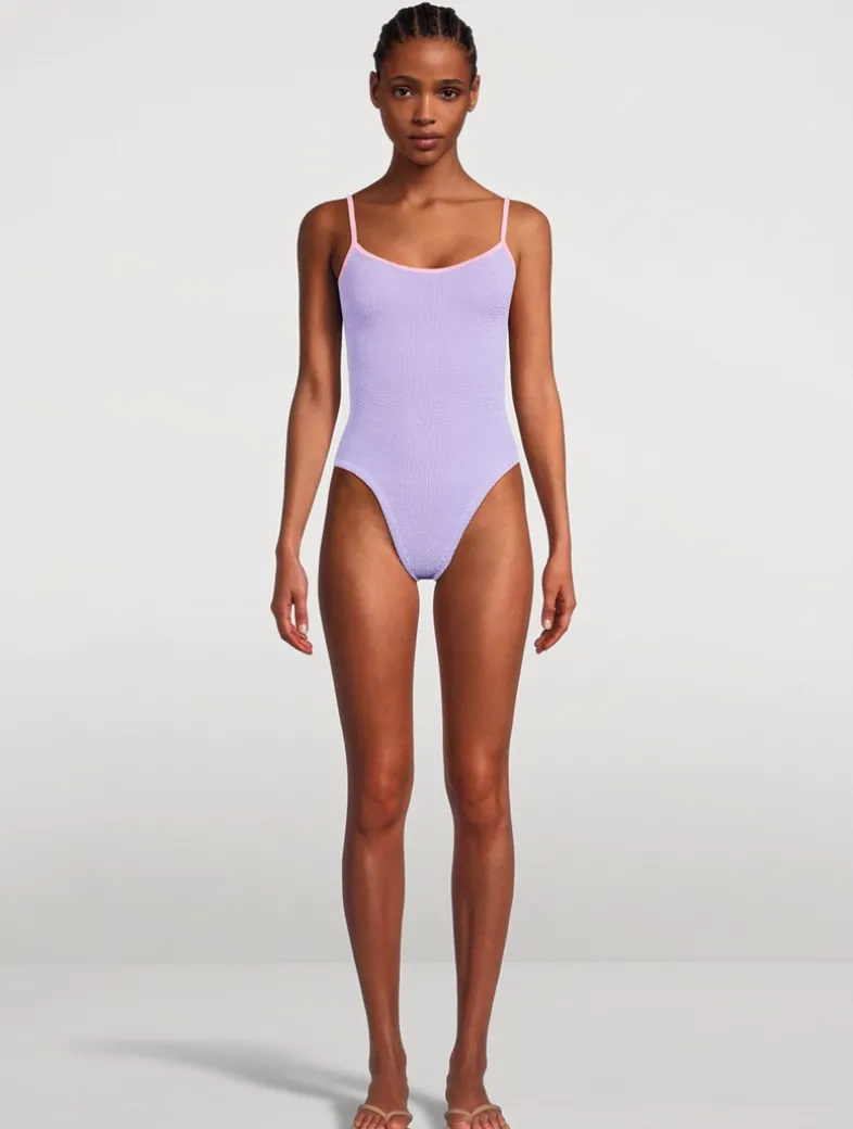 Pamela Contrast One-Piece Swimsuit