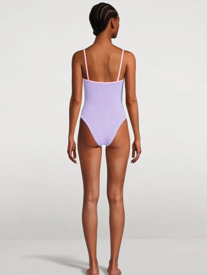 Pamela Contrast One-Piece Swimsuit