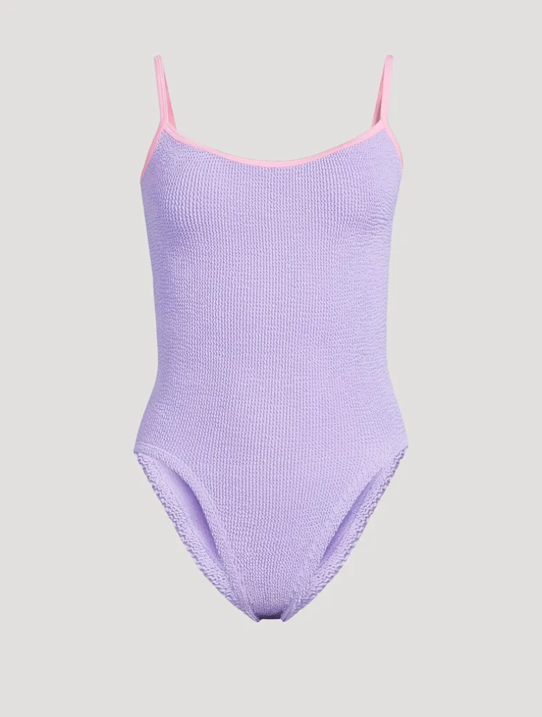 Pamela Contrast One-Piece Swimsuit