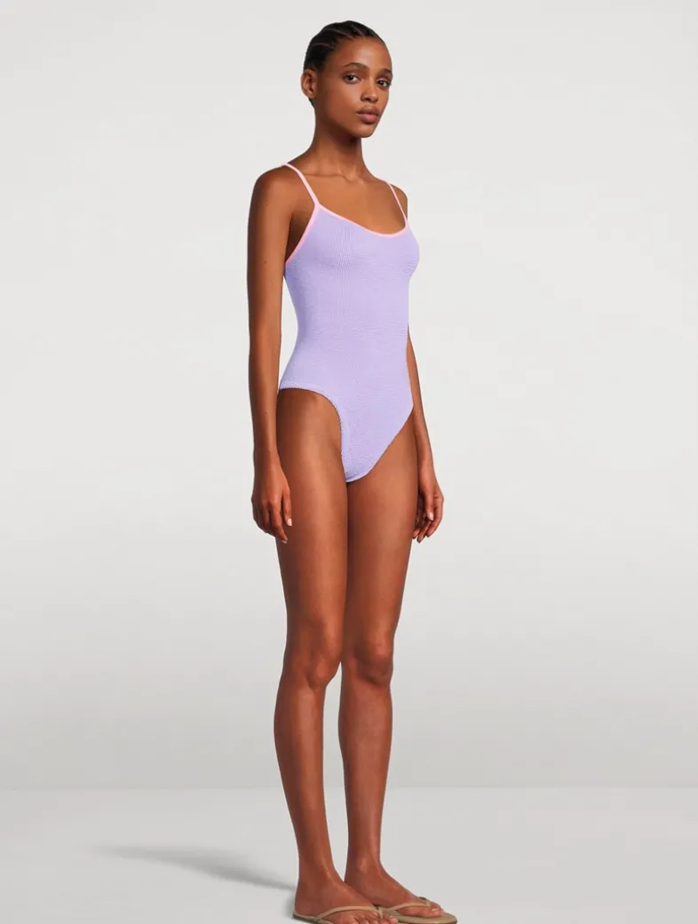 Pamela Contrast One-Piece Swimsuit