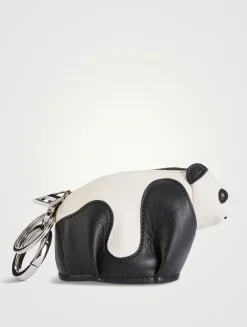 Panda Leather Bag Charm