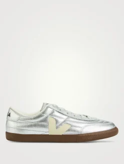 Paneka Metallic Leather Sneakers