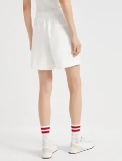 Paneled Track Shorts