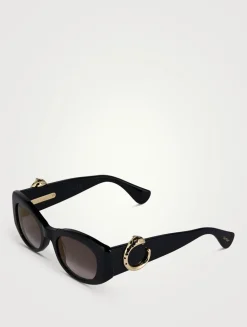 Panthère De Cartier Oval Sunglasses