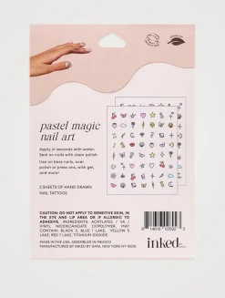Pastel Magic Nail Art Tattoos