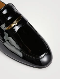 Patent Leather Penny Loafers