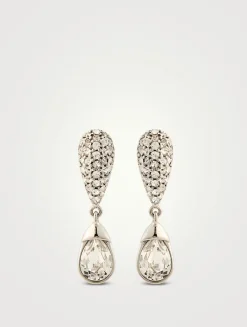 Pavé Crystal Drop Earrings