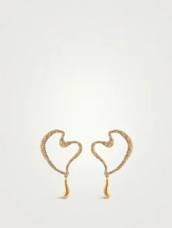Pavé Heart Earrings