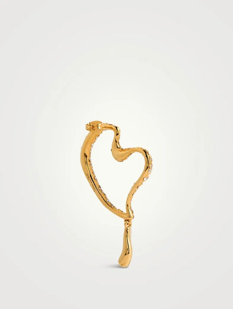 Pavé Heart Earrings