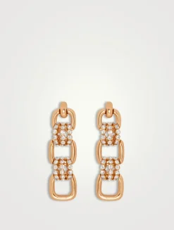 Pavé Link Drop Earrings