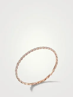 Pavéflex Bracelet In 18k Rose Gold With Diamonds