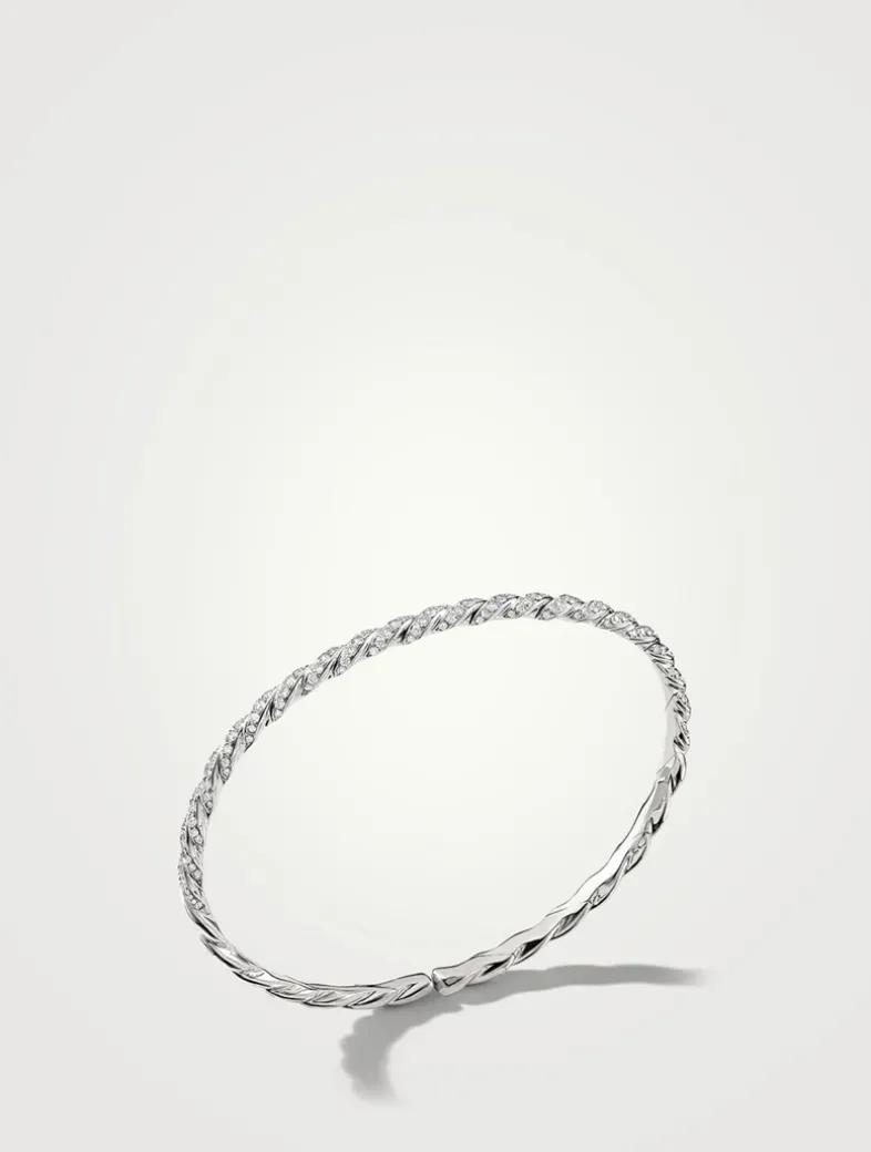 Pavéflex Bracelet In 18k White Gold With Diamonds