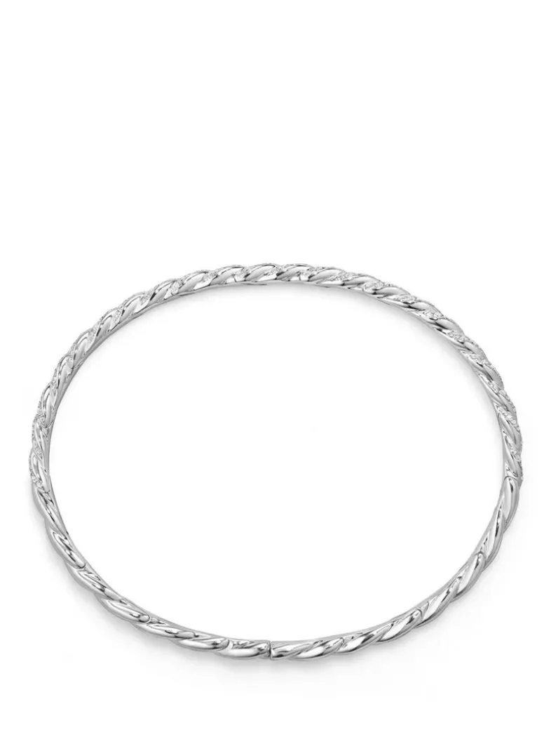Pavéflex Bracelet In 18k White Gold With Diamonds
