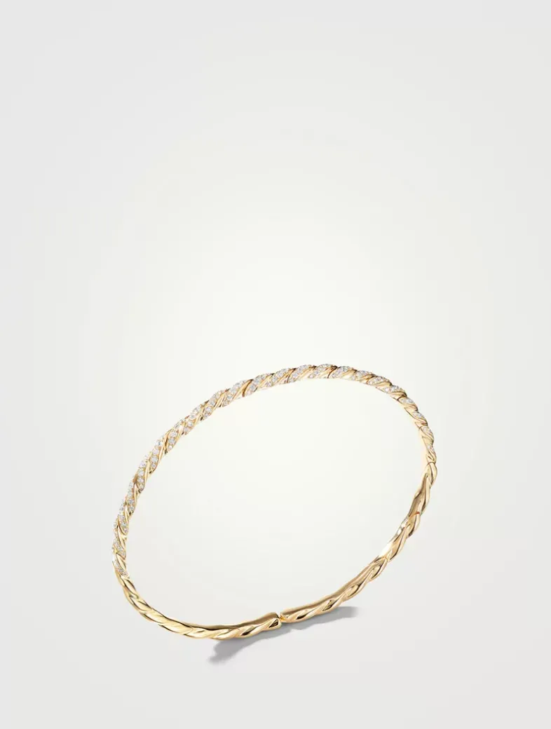 Pavéflex Bracelet In 18k Yellow Gold With Diamonds