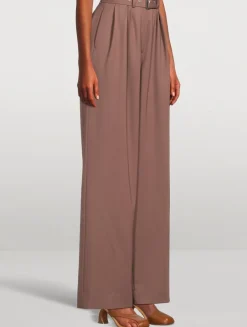 Peaches Belted Wool Trousers