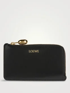 Pebble Leather Card Holder