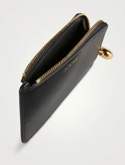 Pebble Leather Card Holder