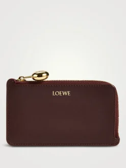 Pebble Leather Card Holder