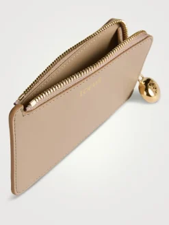 Pebble Leather Card Holder