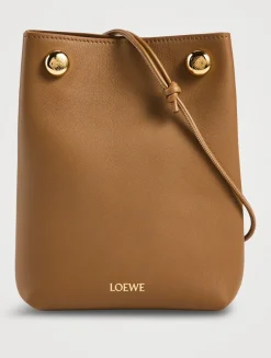 Pebble Leather Crossbody Pouch