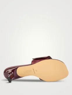 Pebble Leather Mules