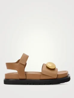 Pebble Leather Sport Sandals