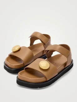 Pebble Leather Sport Sandals