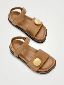 Pebble Leather Sport Sandals