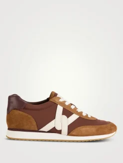 Penrose Suede And Nylon Sneakers