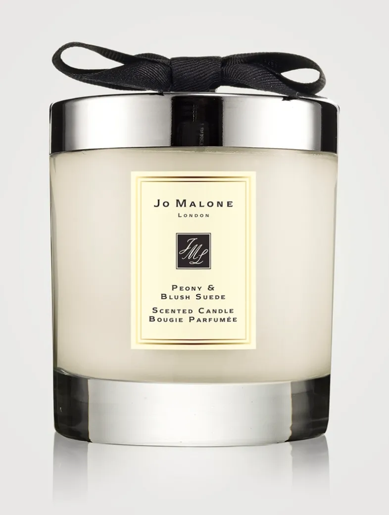 Peony & Blush Suede Home Candle