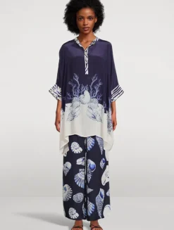 Perla Pants In Felicity Shell Print