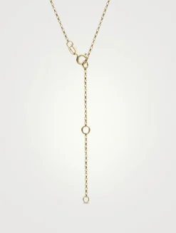 Petal 18K Gold Akoya Pearl Necklace With Diamonds
