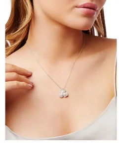 Petal 18K White Gold Akoya Pearl Necklace With Diamonds