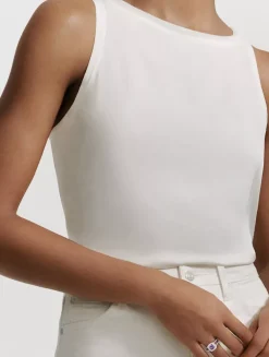 Petite Albion® Ring In Sterling Silver With Garnet And Pavé Diamonds