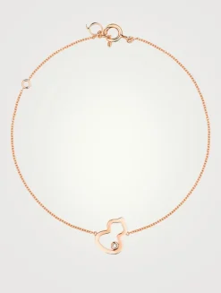 Petite Wulu 18K Rose Gold Bracelet With Diamond
