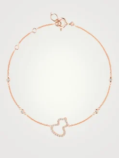 Petite Wulu 18K Rose Gold Bracelet With Diamonds