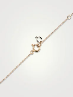 Petite Wulu 18K Rose Gold Necklace With Diamonds And Jade