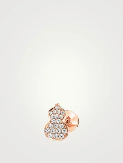 Petite Wulu 18K Rose Gold Stud Earring With Diamonds