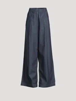 Pila Wide-Leg Cotton Trousers