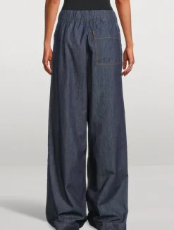 Pila Wide-Leg Cotton Trousers