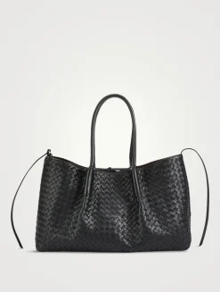 Pinacoteca Intrecciato Leather Tote Bag