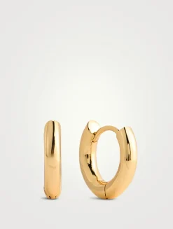 Plain Amalfi Huggie Hoop Earrings